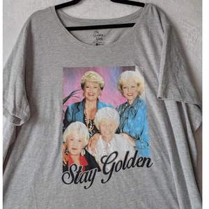 Golden Girls Stay Golden Graphic T-Shirt 3X Übergröße grau U-Ausschnitt 2021 - Bild 1 von 7