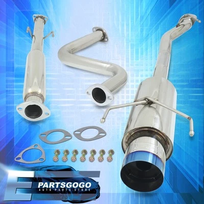 For 90-93 Honda Accord CB 2.5" N1 Catback Exhaust 4.5" Burnt Muffler Tip GODSNOW Foto 1 de 4