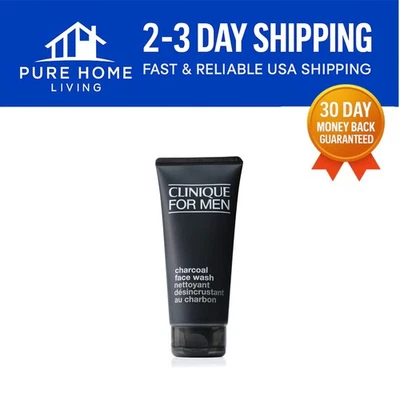 Jabón facial de carbón sin perfume para hombre - Desintoxicar y refinar, 200 gramos, tamaño de viaje Foto 1 de 4