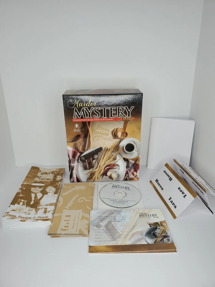 Murder Mystery Party Pasta Passion and Pistols 2016 8 Players