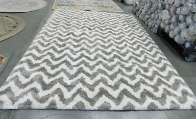 Tapete danificado marfim/prata 9' x 12', preço reduzido 1172601784 BSG320A-9 - Imagem 1 de 4