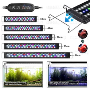 30-115cm RGB LED Akwarium z timerem Lampa Ryby słodkowodne Pełne spektrum Światło DHL - Zdjęcie 1 z 32