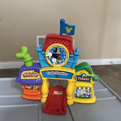 Vtech Go Go Smart Wheels Disney Mickey Mouse Train Station Ticket Booth - Image 1 of 4