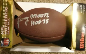 Lenny Moore Signed NFL Replica FOOTBALL Ravens HoF - Picture 1 of 1