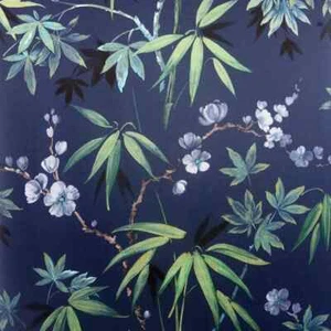 Arthouse Jasmine Garden Navy Green Floral Luxury Wallpaper 297800 - Picture 1 of 3