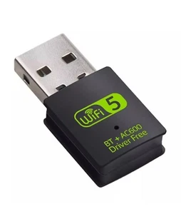 USB WiFi Bluetooth Adapter 600Mbps Dual Band 2.4/5Ghz Wireless Network Receiver - Picture 1 of 6