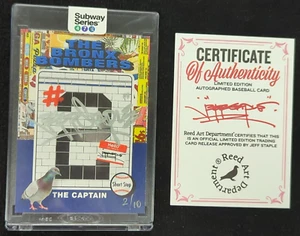 2021 Topps Project70 Subway Series ArtCard Derek Jeter Signed by Jeff Staple - Bild 1 von 10