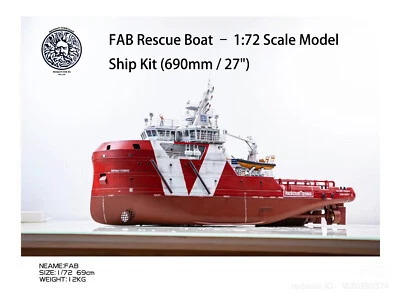 FAB Rescue Boat – 1:72 Scale Model Ship Kit (690mm / 27") - Image 1 of 4