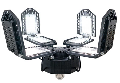 Garage Led Light Bulb 180W LED w/ 8 Adjustable Leaf Panels Garage Ceiling Light - Image 1 of 4