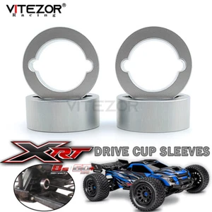 4Pcs Drive Cup Sleeves Alu 7075 Silver For Traxxas 1/5 XRT 8S Race Truck Rc Part - Picture 1 of 25