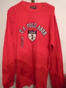 Mens Polo Assn Authentic Goods Thermal Waffle Crewneck Long Sleeve Shirt New - Picture 1 of 5