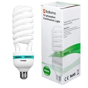 Spiral Daylight Bulb 135W 5500K E27 220V Photography Studio Photo Video Lamp UK - Picture 1 of 12