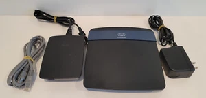 Linksys EA3500 N750 Wireless Router + RE1000 Wireless-N WiFi Range Extender - Picture 1 of 4