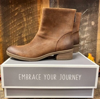 NIB Dansko 2925-292300 Brianne Waterproof Suede Brown Women's Bootie - Image 1 of 3