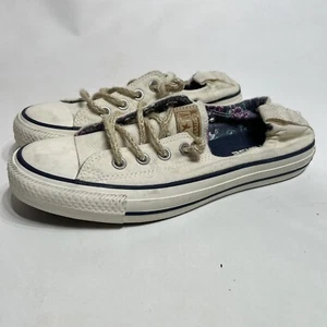Converse All Star Wms Size 8 Textile Low Top Rope Laces Sneakers Shoes 537123F - Picture 1 of 10