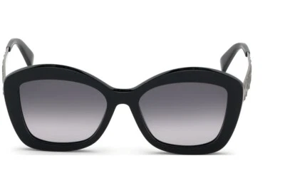 Just Cavalli JC867S 01B Black Cat Eye Plastic Sunglasses Frame 54-17-145 Star De - Image 1 of 4