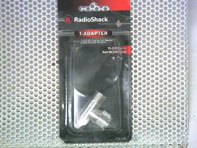 RadioShack PL-259 Male to Dual SO-239 Female T-Adapter (278-198) - Image 1 of 2