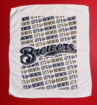 Trapo toalla de rally Milwaukee Brewers 2012 MLB SGA Miller Park Lets Go Brewers Foto 1 de 4