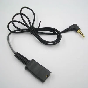 HP 85Q37AA Headset Cable 3.5mm to QD 40845-01 for Alcatel 8028 8029 8038 & 8039 - Picture 1 of 2