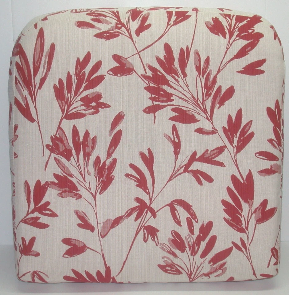 Cojín inferior de mimbre asiento profundo MIX 'N MATCH ~ Rojo Marfil Floral 24 x 25 x 7 NUEVO Foto 1 de 3
