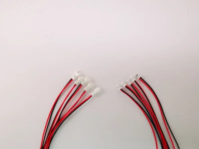 4 Paare Stecker & Buchsen 1,25 Carrera® Digital, Decoder 143/132/124 10cm Kabel - Bild 1 von 2