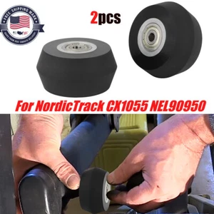 2x Rodillo de repuesto de rueda elíptica para NordicTrack CX1055 NEL90950 #206612 - Imagen 1 de 9