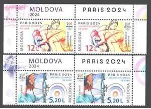 2024  Moldova   Summer Olympic Games  Paris ,  2 set. , MNH - Picture 1 of 1