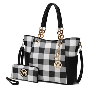 MKF Collection Tote Bag for Women Handbag Set with Wallet-Top-Handle- Vegan L... - Picture 1 of 8