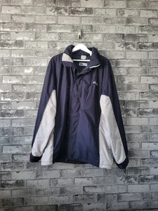 Vintage Fila Alpine Waterproof Jacket XL Navy Grey Retro 90s Y2K Outdoor Coat - Picture 1 of 11