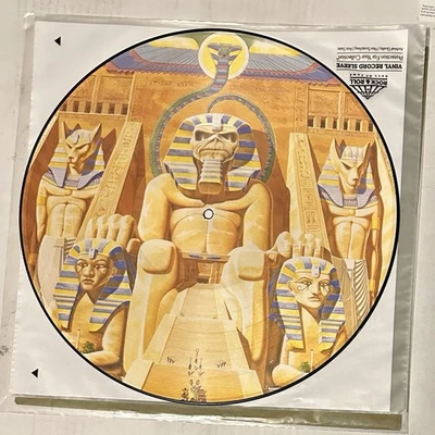 Iron Maiden Powerslave vinyl picture disc Limited Edition  Original 1984  - Image 1 of 3