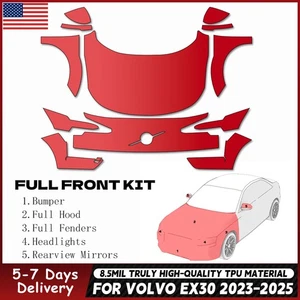 Sujetador transparente película de protección de pintura precortada delantera completa PPF para Volvo EX30 2023-2025 - Imagen 1 de 21