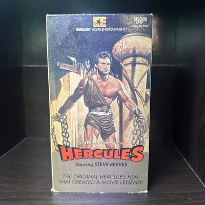 Hercules (VHS, 1959) Embassy Home Entertainment Original Vintage 1985 Version - Image 1 of 4