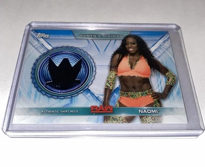 NAOMI 2019 Topps WWE Women’s Division CAMISA USADA RELIQUIA tarjeta/199 #SR-NM Foto 1 de 2