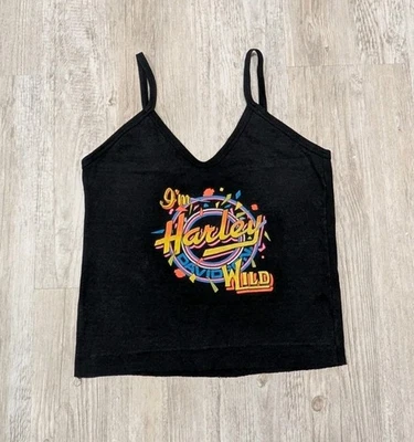 Винтажная женская майка Harley Davidson Wild размер Large Boswell's Nashville  - Изображение 1 из 4