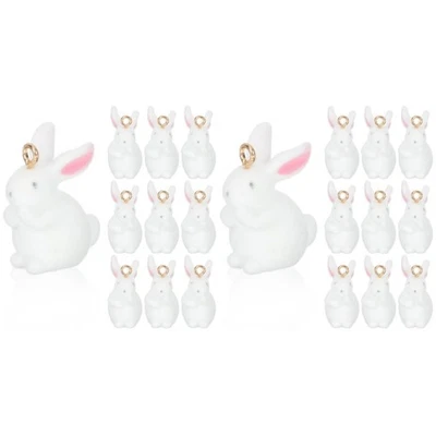  2 Pieces Bunny Pendant Earring - Charms DIY Jewelry Accessories - Magic - Image 1 of 4