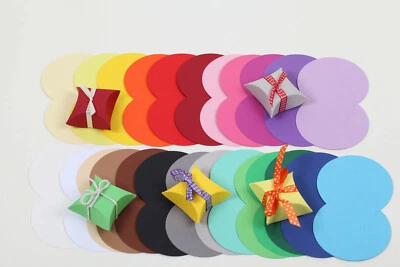 12 / 25 Mini Pillow Box Geschenkschachtel Schachteln Karton Gastgeschenk Rohling - Bild 1 von 4