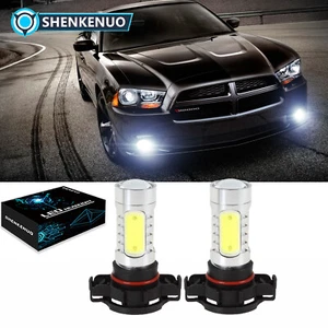 For DODGE Charger 2010-2014 LED Fog Lights Bulbs Kit 5202 H16 6000K White 2pcs - Picture 1 of 12