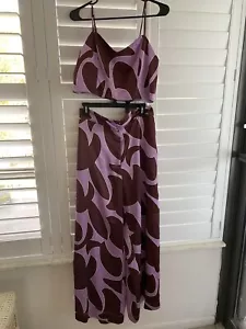 House of Harlow 1960 2 Piece Set Women's Size Large -wide leg pants & Camisole - Picture 1 of 12