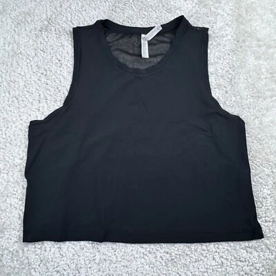 Camisola sin mangas Athleta Ultimate Muscle negra para mujer XL Foto 1 de 4