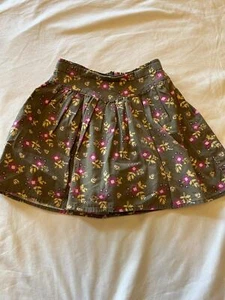Gymboree size 8 slim Royal Gardens vintage green skort floral VHTF GB 8 - Picture 1 of 2