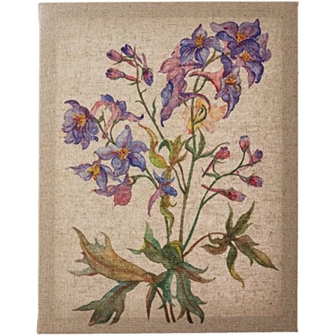 Madison Park Linen Botanicals Floral Canvas Wall Art 14X11 Wall Decor Cover