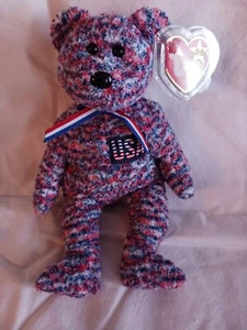 TY Beanie Baby USA the Bear 2000 w/tag - Picture 1 of 5