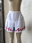 FILA Vintage White Graffic Pleated Tennis Skirt - Size 10 US
