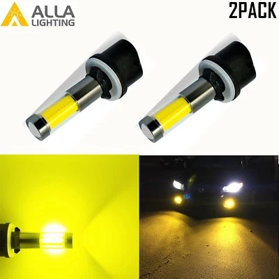 AllaLighting 3000K 880 LED Fog Light Bulb Cornering Lamp Replacement Gold Yellow - Image 1 of 4