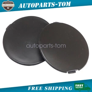 L+R parachoques delantero gancho de remolque cubierta de ojo tapa de moldura de remolque para Mazda CX3 CX-3 14-23 - Imagen 1 de 9