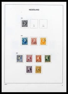 Lote 37713 Colección de sellos bien rellenos Países Bajos 1864-1980 en álbum Davo. - Imagen 1 de 10