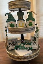 St. Patricks Day Gnome Bundle Of 7, Irish Gnome Decor, Farmhouse Gnome Decor
