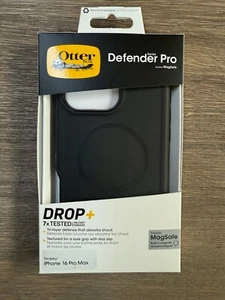 New Otterbox Defender Series Pro for iPhone 16 Pro Max MagSafe Case Black Color - Photo 1 sur 4
