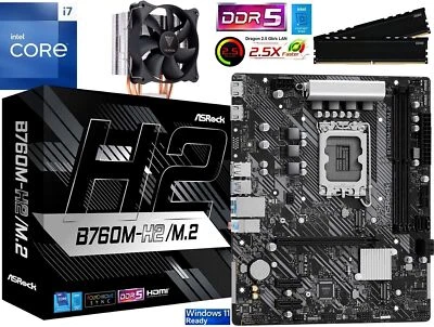 Aufrüstkit PC Bundle Intel Core i7-14700K bis 64GB DDR5 mit TPM 2.0 ASRock B760M - Bild 1 von 4