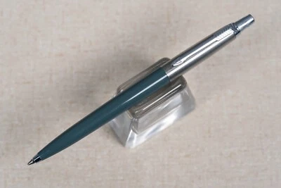 Vintage Parker Jotter Ballpoint Pen in Gray & Stainless w/ Brass Threads - Image 1 of 4